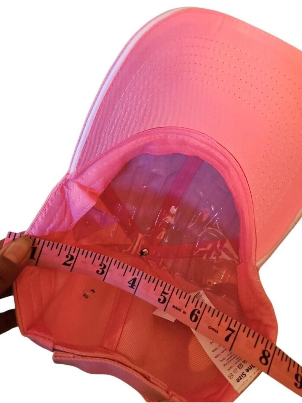 UPCYCLED OOAK Pink Cap Wearable Art Hat Strength Original Design Pain Awarness - Picture 17 of 17